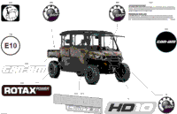 2024 North America - Defender MAX HD10 - LTD CAB - 6MRE - Wildland Camo - 67" Width CALI