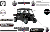 2024 North America - Defender MAX HD10 - Lone Star Edition - 6URB - Night Black - 67" Width CALI