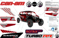 2024 North America - Maverick MAX Turbo RR - XDS - 7VRB - Fiery Red Metallic - 64" Width