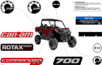 2024 North America - Commander 700 EFI - XT - 9ARA - Fiery Red Metallic - 60" Width CALI