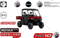 2024 North America - Defender MAX HD10 - XT - 8MRA - Fiery Red Metallic - 64" Width CALI