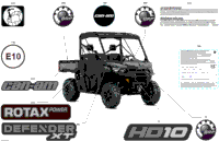 2024 North America - Defender MAX HD10 - XT - 8MRD - Asphalt Grey - 64" Width