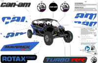 2024 North America - Maverick MAX Turbo RR - XRS STD - 9NRK - Dazzling Blue - 72" Width