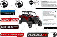 2024 North America - Commander MAX 1000R EFI - XT - 6KRB - Fiery Red Metallic - 64" Width