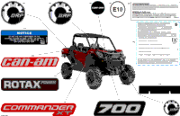 2024 North America - Commander 700 EFI - XT - 9ARB - Fiery Red Metallic - 60" Width