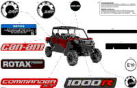 2024 North America - Commander MAX 1000R EFI - XT - 6KRA - Fiery Red Metallic - 64" Width CALI