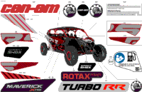 2024 North America - Maverick MAX Turbo RR - XRS Smart Shock - 9NRC - Fiery Red Metallic - 72" Width SAS CALI