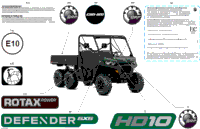 2024 North America - Defender 6X6 HD10 - DPS - 9VRA - Tundra Green - 64" Width