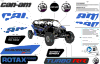 2024 North America - Maverick MAX Turbo RR - XRS Smart Shock - 9NRM - Dazzling Blue - 72" Width SAS
