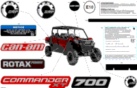 2024 North America - Commander MAX 700 EFI - XT - 6KRH - Fiery Red Metallic - 60" Width