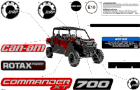 2024 North America - Commander MAX 700 EFI - XT - 6KRJ - Fiery Red Metallic - 60" Width CALI