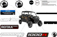2024 North America - Commander MAX 1000R EFI - XT - 6KRE - Wildland Camo - 64" Width CALI