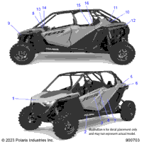 2024 RZR PRO XP 4 SPORT (Z24R4E92AG/92BG)