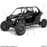 2024 RZR TURBO R 4 SPORT (Z24G4E92AL/BL)