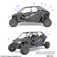 2024 RZR PRO XP 4 ULTIMATE (Z24R4D92AK/BK)