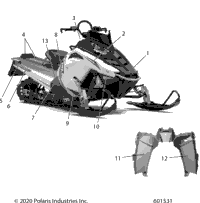 2021 550 RMK EVO 144 ES/INTL (S21CEU5BSL/BEL)