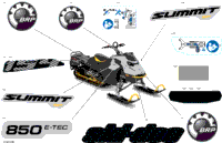 2023 SUMMIT 850 E-TEC - SP - Package 146" - Europe
