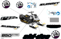 2023 SUMMIT 850 E-TEC - SP - Package 154" - Europe