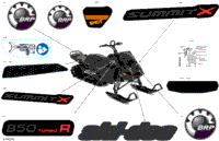 2023 SUMMIT 850 E-TEC Turbo R - X - Package 154" North America
