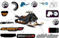 2024 Asia - SUMMIT 850 E-TEC Turbo R - X with Expert Package - TFRF - Orange Crush - 175X16X3P4 Track