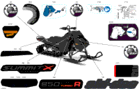2024 Asia - SUMMIT 850 E-TEC Turbo R - X with Expert Package - TJRD - Deep Black - 165X16X3P4 Track