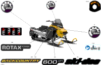 2024 North America - BACKCOUNTRY 600 EFI - SPORT - UBRB - Neo Yellow - 146X16X2.0P Track 000UBRB
