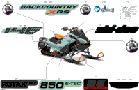 2024 North America - BACKCOUNTRY 850 E-TEC - X-RS - UYRA - Neo Mint - 146X15X1.6C Track