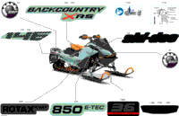 2024 North America - BACKCOUNTRY 850 E-TEC - X-RS - UYRN - Neo Mint - 146X15X1.6C Track