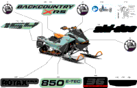 2024 North America - BACKCOUNTRY 850 E-TEC - X-RS - UZRD - Neo Mint - 154X16X2.5PII Track