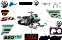 2024 North America - FREERIDE 850 E-TEC - 154 - VCRA - Neo Mint - 154X15X2.5P Track