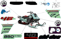 2024 North America - FREERIDE 850 E-TEC - 146 - VBRB - Neo Mint - 146X15X2.5P Track
