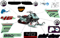 2024 North America - FREERIDE 850 E-TEC - 146 - VBRC - Neo Mint - 146X15X2.5P Track