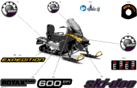 2024 North America - EXPEDITION 600 EFI - SPORT - KARA - Neo Yellow - 154X16X1.5CH Track