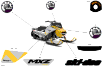 2024 North America - MXZ 600 EFI - 45 - NEO - BBRA - Catalyst Gray - 120X14X1.0C Track
