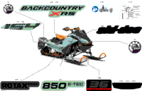 2024 North America - BACKCOUNTRY 850 E-TEC - X-RS - UZRN - Neo Mint - 154X16X2.0P Track