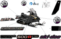 2024 North America - EXPEDITION 600R E-TEC - LE - AMRB - Northern Lichen - 154X24X1.5CST Track