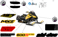 2024 North America - MXZ 600R E-TEC - Adrenaline - BDRC - Neo Yellow - 137X15X1.25RS Track