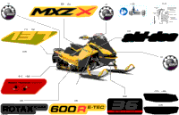 2024 North America - MXZ 600R E-TEC - X - UVRH - Neo Yellow - 137X15X1.25RS Track
