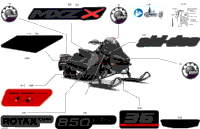 2024 North America - MXZ 850 E-TEC - X - UURC - Deep Black - 129X15X1.25IR Track