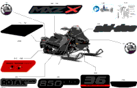 2024 North America - MXZ 850 E-TEC - X - UURL - Deep Black - 129X15X1.5IR Track