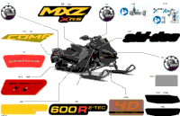 2024 Europe - MXZ 600R E-TEC - X-RS with Competition package - UCRB - Neo Yellow - 137X15X1.6C Track