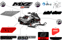 2024 North America - MXZ 850 E-TEC - X-RS - MVRB - Hyper Silver - 129X15X1.25RS Track