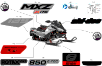 2024 North America - MXZ 850 E-TEC - X-RS - MVRJ - Hyper Silver - 129X15X1.25IR Track