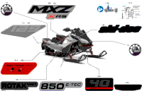 2024 North America - MXZ 850 E-TEC - X-RS - MXRG - Hyper Silver - 129X15X1.5IR Track