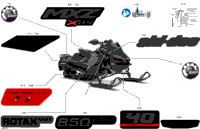 2024 North America - MXZ 850 E-TEC - X-RS - MXRM - Deep Black - 129X15X1.25IR Track