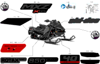 2024 North America - MXZ 850 E-TEC - X-RS - MYRL - Deep Black - 137X15X1.25RS Track