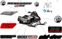 2024 North America - RENEGADE 900 ACE Turbo R - X-RS - DBRF - Hyper Silver - 137X15X1.5IR Track