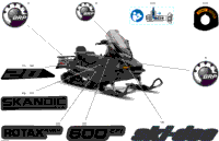 2024 North America - SKANDIC 600 EFI - LE - ATRD - Deep Black - 154X20X1.5CST Track