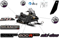 2024 North America - SKANDIC 600R E-TEC - LE - ALRB - Northern Lichen - 154X20X1.5CST Track