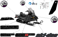 2024 North America - SKANDIC 600R E-TEC - SE - AURD - Deep Black - 154X24X1.5ICST Track